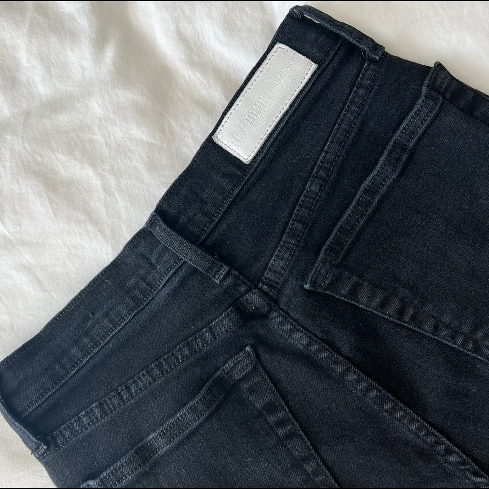 RE/DONE Ultra Stretch High Rise Ankle Crop Jeans - Picture 6 of 7